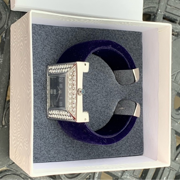 ? Nolan Miller Glamour Collection Ladies Watch Velvet Band Wristwatch